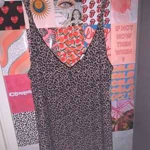 leopard american eagle romper